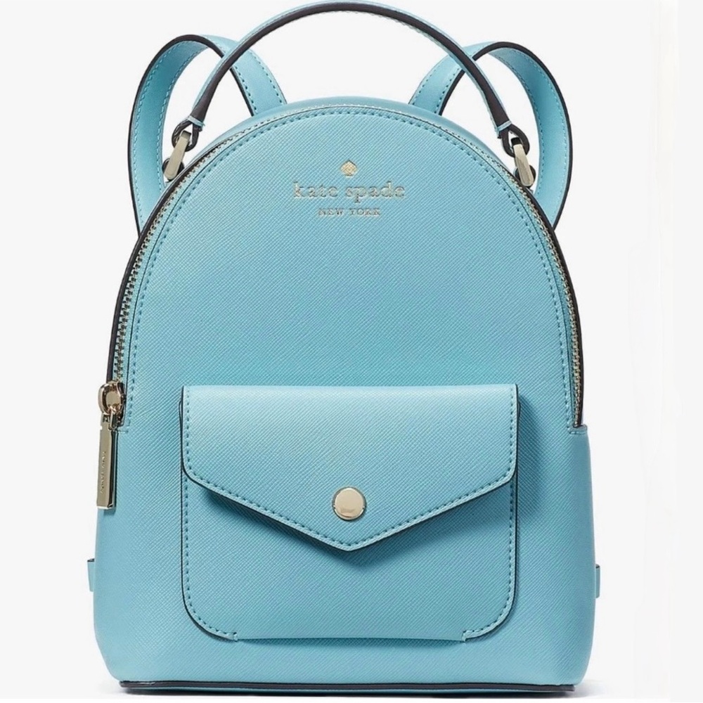Kate Spade Mini Backpack in Smoky Blue NWT